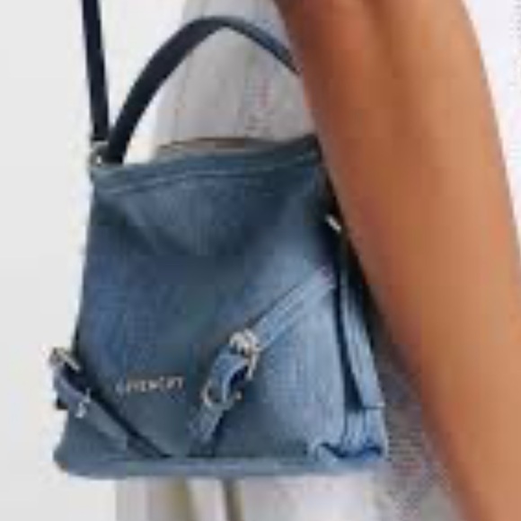 Givenchy Nano Voyou Tote Bag in Medium Blue Denim NWT - Picture 5 of 13